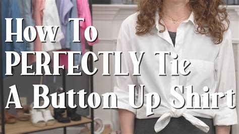 how to tie shirt buttons